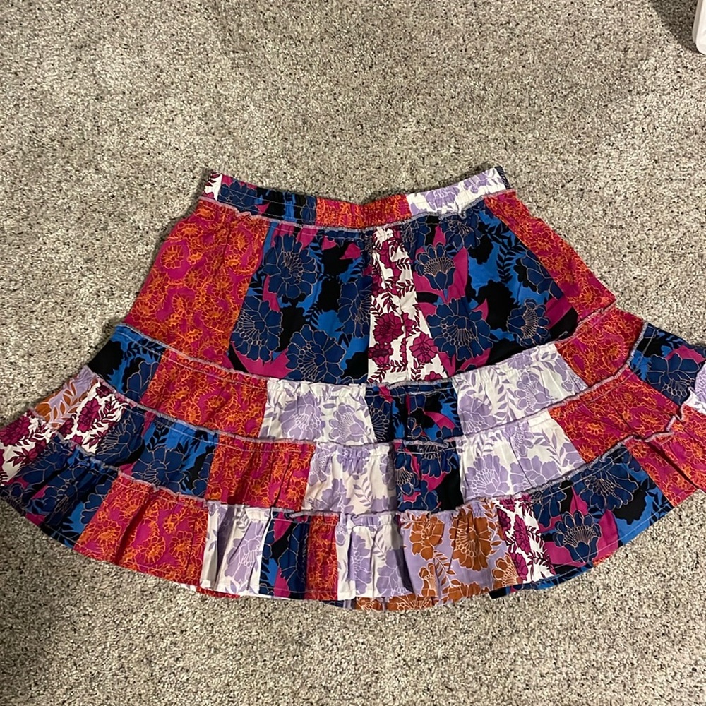 BB Dakota Patchwork Dry your Tiers floral mini skirt